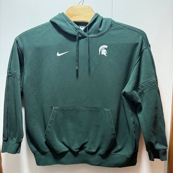 Nike Other - Nike Michigan State Spartans Hoodie Mens Size‎ Large Green Spartan Pullover
